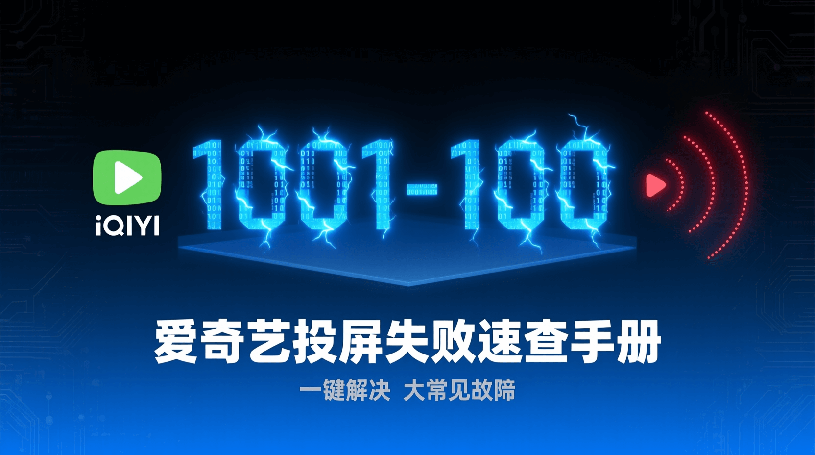 爱奇艺投屏失败1001, 投屏错误码1002解决方法, DLNA投屏连接中断, AirPlay无法发现设备, 投屏需要同一局域网吗, 如何更新爱奇艺客户端, 路由器IGMP设置影响投屏, 清空缓存能否解决投屏失败, 投屏1009超时排查步骤, 安卓与iOS投屏差异对比