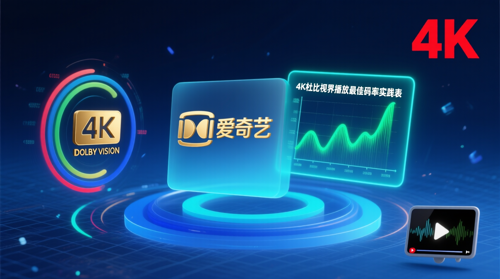 爱奇艺4K杜比视界码率设置, 杜比视界播放设备要求, 如何调整爱奇艺4K码率, 4K电视支持杜比视界列表, 杜比视界卡顿解决方法, 爱奇艺4K杜比视界兼容电视, 码率与画质关系, 杜比视界播放失败原因